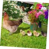 BESPORTBLE 1set Lawn Chicken Stake Garden Decoration for Yards Hen