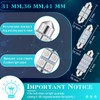 Frienda 70 Pieces LED Car Bulb Kit Interior Light, License