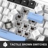 MageGee 75% Mechanical Gaming Keyboard, Compact Blue Backlit Wired Gaming