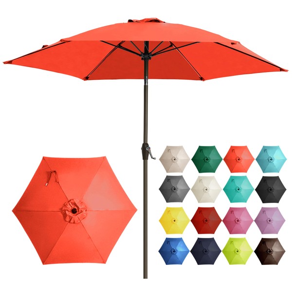 Ayge 7.5FT Large Outdoor Patio Umbrella Market Table Umbrella-UV Resistant,