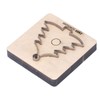 Leather Cutting Die Christmas Tree Alloy Steel and Birch Wood