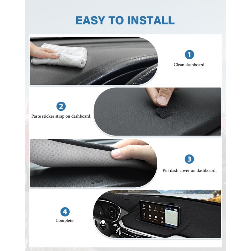 FIILINES Dash Cover Compatible with Acura MDX 2024 2023 2022