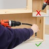 PRIDE&CRAFT 4Pcs Flexible Drill Bit Extension 11.6 Inch Flex Screwdriver