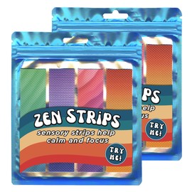 Zen Strips for Anxiety Relief and Focus, 8 Sensory Strips, Bumpy Texture, Gradient, Tactile Fidget S1