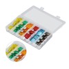 24PCS Car Blade Fuses Zinc Alloy Fuse Assortment Set Automobile
