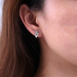 Inateannal Boho Seashell Conch Earrings Silver Conch Shell Stud Earrings Vintage Beach Conch Earrings Minimalist Tiny Seashell Earrings Jewelry for Women and Girls