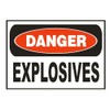 Generic Danger Explosives Safety Sticker D658
