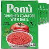 Pomì Crushed Tomatoes with Basil - Creamy, Velvety Italian Sauce,