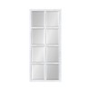 Kate and Laurel Hogan 8-Panel Windowpane Wood Wall Mirror, 18"