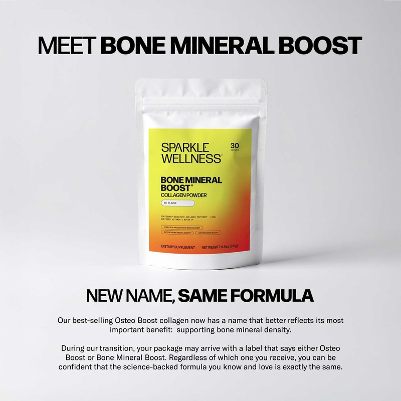 Sparkle Wellness Bone Mineral Boost (Orange) [30 Serves] | Collagen