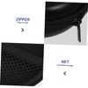 OSALADI 6pcs Black Earphone Storage Cases Headset Bags Zipper for