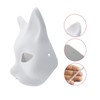 5pcs Cat Masks Therian Masks made of White Paper for