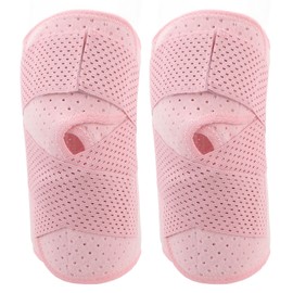 Knee Brace Breathable Ultra Thin Sports Knee Pads Adjustable Knee Sleeve Multifunctional Knee Support for Running Basketball Football Roseate L