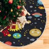 Kigai Cute Outer Space Galaxy Planet Tree Skirt Home Christmas