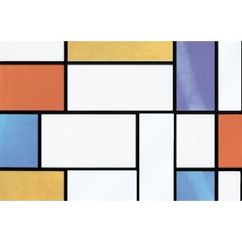 Fablon FAB10520 Mondrian Window Film, Multicolor