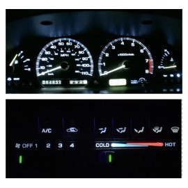 newlineperformanceLED White Cluster And Climate Control LED Bulb kit for Nissan 240sx S13 1989-1994