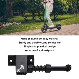 gernie Electric Scooter Kickstand, Waterproof and Rustproof Aluminum Alloy Parking Stand Feet Support Holder Replacement Part, for Electric Scooter Parts 10 Inch Black