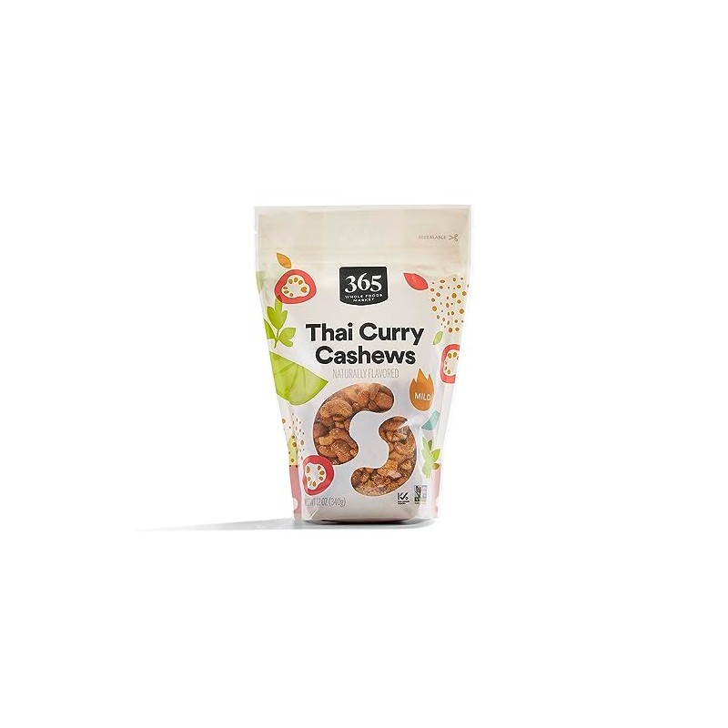 365 by Whole Foods Market, Thai Curry Cashews, 12 Ounce