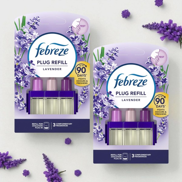 Febreze 3Volution Plug-In Refill Air Freshener – Lavender Scent –
