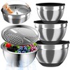 Mixing Bowls with Airtight Lids, Stainless Steel Mixing Bowl Set