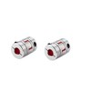 Coavoo Pulm Flexible Coupling Coupler 8mm to 12mm 2PCS, Aluminum
