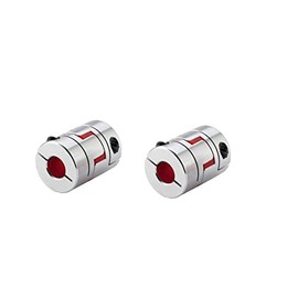 Coavoo Pulm Flexible Coupling Coupler 8mm to 12mm 2PCS, Aluminum Flexible Jaw Spider Plum Coupling D30L40 Connector for 3D Printer CNC Machine and Stepped Servo Motor