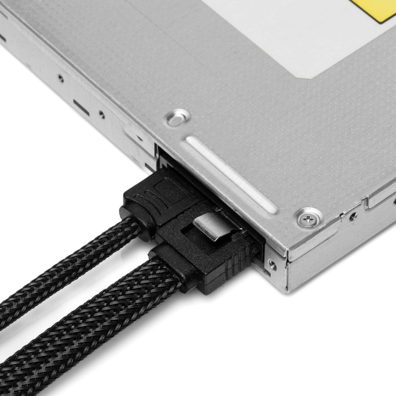 CRJ Slimline SATA Power Adapter Cable - 12-inch (30cm), Black