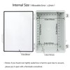 LeMotech Electrical Box, IP67 Waterproof Hinged Clear Cover Stainless Steel