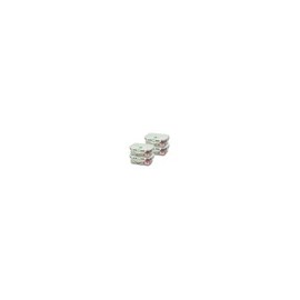 락앤락 비스프리 퓨어 밀폐용기 직사각 350ml x 4개 Lock&Lock Bisfree Pure Airtight Container Rectangular 350ml x 4 Pieces