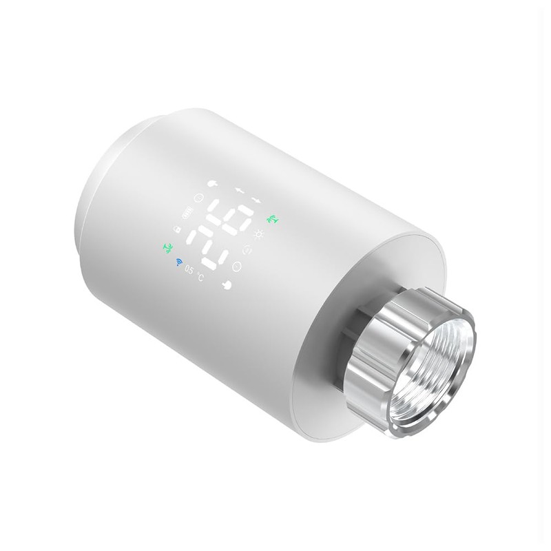 Tiardey Radiator Valve, Thermostatic Smart Radiator Valve with Adapter, Compatible