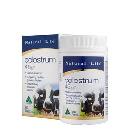 Natural Life Colostrum Chewable Tab 45IgG X 200