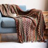 Fennco Styles Boho Zigzag Throw Blanket – 50" x 60"