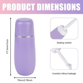 2 Stück Po Dusche Portable Bidet Tragbares Bidet: 400ML Peri Bottle Popodusche Podusche Hand-Reise-Bidet Moderne Po-Dusche Peri Bottle für Postpartale Perinealpflege, Hämorrhoidenbehandlung
