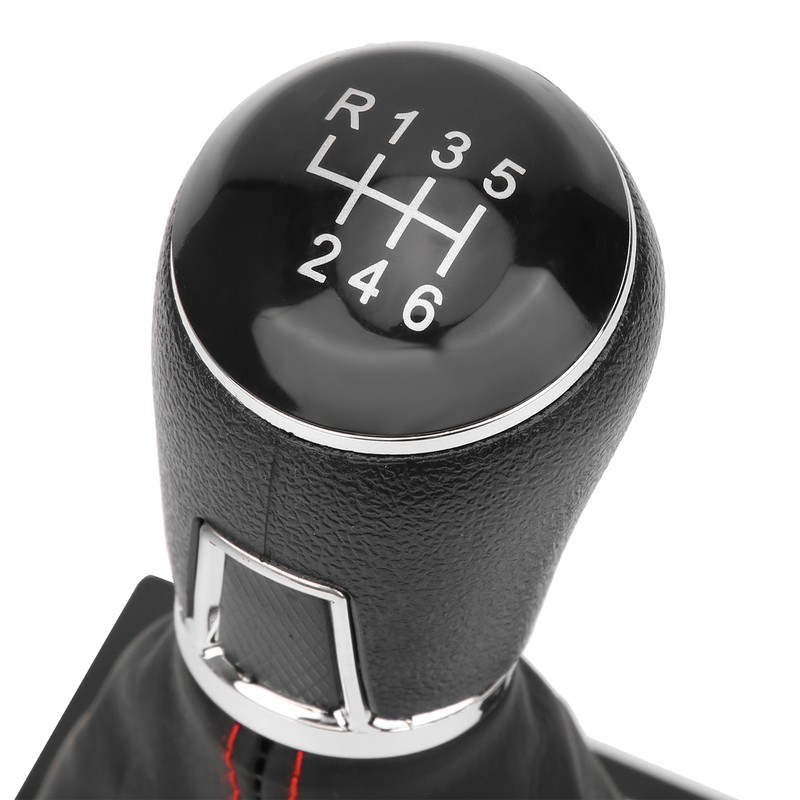 PU Leather Gear Shift Knob with Dustproof Cover Boot 6