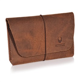 Donbolso Miami Leather Passport Holder for Men and Women Miami Brown