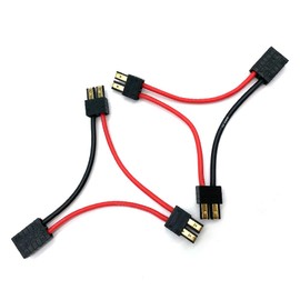 FLY RC 2Packs RC Lipo Battery Serial Series Connector Adapter Wire Connection Compatible with E Revo LiPO Slash Serial Series Dual Batteries