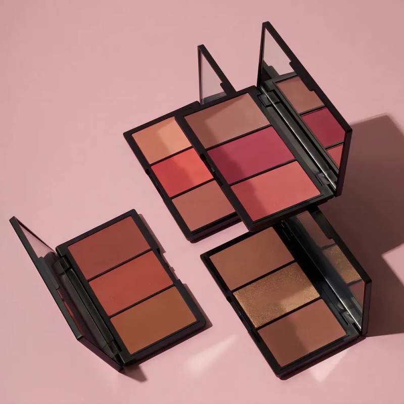 Rubor Trio Adara Paris Profesional Tono Del Maquillaje 04 Fressia