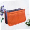 Vaguelly Portable Handbag Double Zipper Storage Bag Large Capacity Toiletries