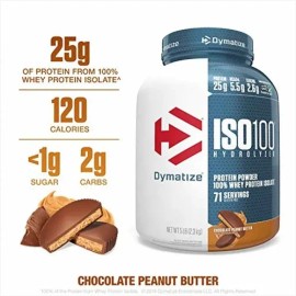 Proteina Iso 100 Dymatize Hidrolizada 5 Lbs Todos Los Sabore                                                                                          