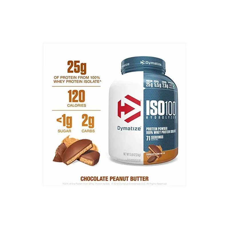 Proteina Iso 100 Dymatize Hidrolizada 5 Lbs Todos Los Sabore
