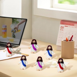 AKFAHOIF Mini Jesus Figures, Set of 30pcs Action Figures Little Jesus Figures, Tiny Jesus Figures to Hide and Seek Religious Gifts for Easter Egg Stuffers