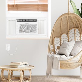 Hisense AHW0521K1W 5,000 Air Conditioner with Mechanical Rotary Controls, 115V, Window AC Unit for Apartment, Dorm, Small Rooms up to 150 Square Feet in White, 5000 BTU