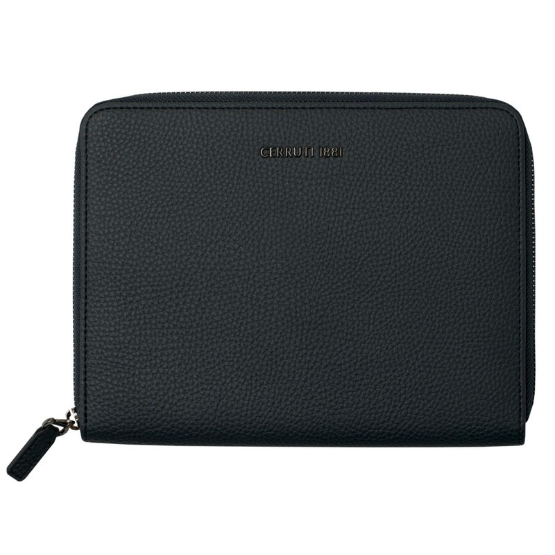 Cerruti 1881 Hamilton NTM711N Conference Folder Faux Leather Dark Blue