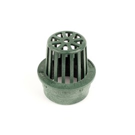 Premium USA Made 3" Inch Green Outdoor Round Atrium Drain Grate Cover - Fits All 3" Inch Sewer & Drain Pipe/Fittings, Also Fits Triple Wall Pipe & Corrugated Landscape Pipe 3" (Green)