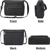 15" Canvas Messenger Bag Multi Pockets Crossbody Bag for Outdoor
