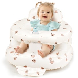 Pattheboo Blow Up Floor Chair with Built-in Air Pump for Sitting Support, Perfect for Summer and Beach Travel, Full Enclosure