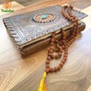 NAISHA Rudraksha Mala 108+1 & Gaumukhi Japa Mala Bag, Beads