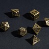 Cusdie Mini Dice Set Tiny Metal DND Dice Set with