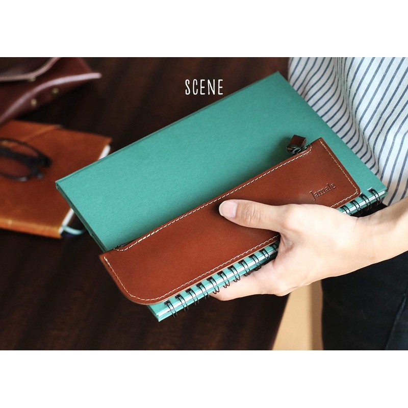 Jamale Tochigi Leather, Thin, Slim Pencil Case, Genuine Leather, Pencil