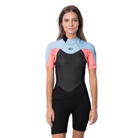 RIP CURL Omega 1.5mm Short Sleeve Womens Wetsuit UK 8 Reg Pink